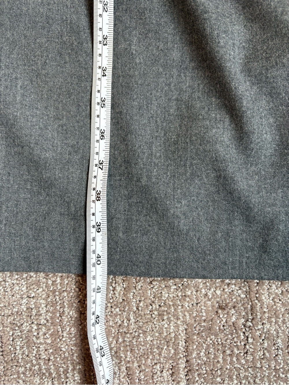 Talbots Sleeveless V-Neck Grey Sheath Dress - Italian Wool - Size 14 - Picture 12 of 14
